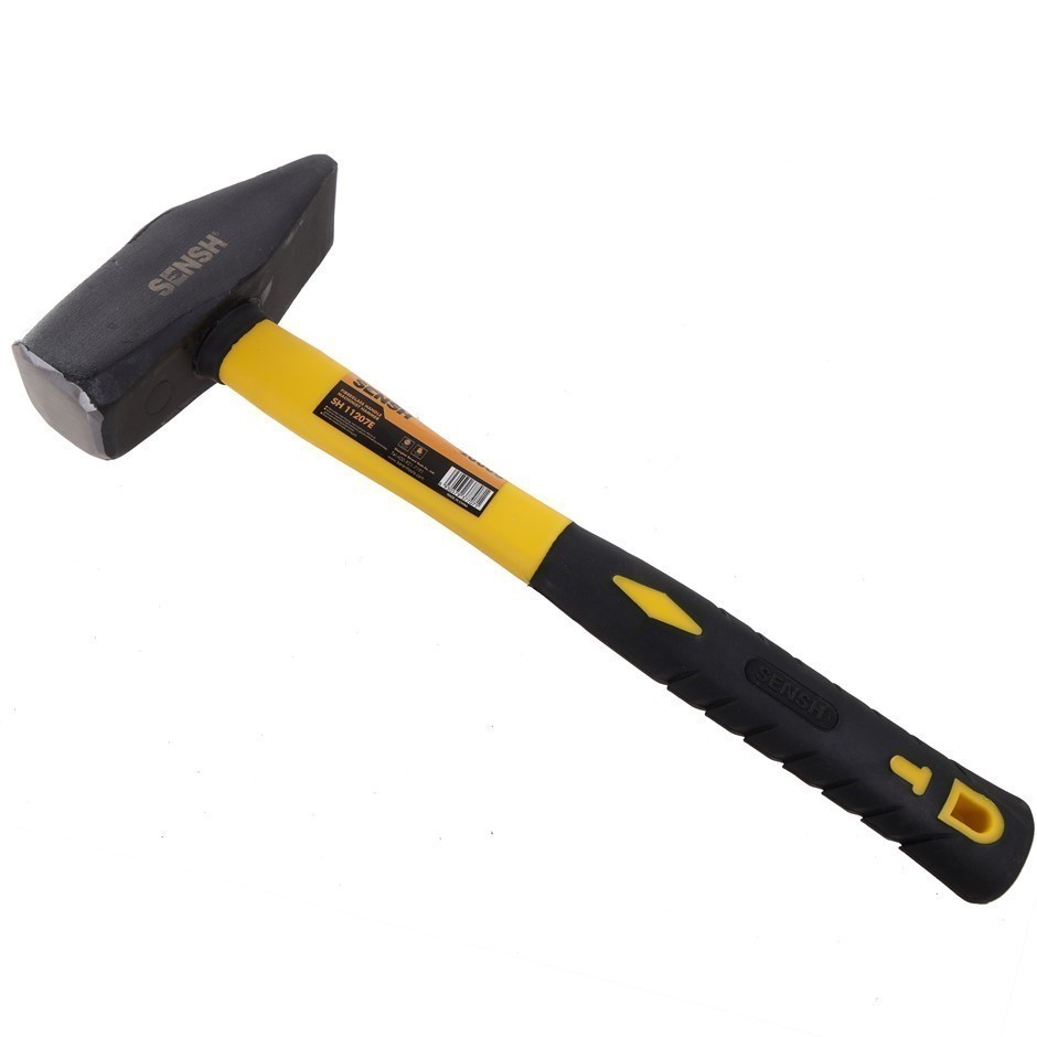 SENSH 2000G Machinists Hammer with Rubber Grip Fibreglass Handle.