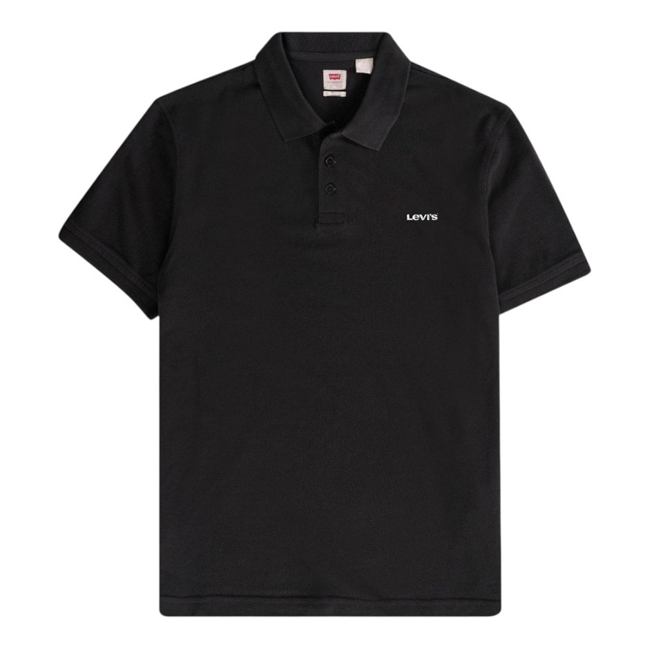 LEVI'S Men's Polo, Size L, 100% Cotton, Black/White (0002), 005RV. Buyers