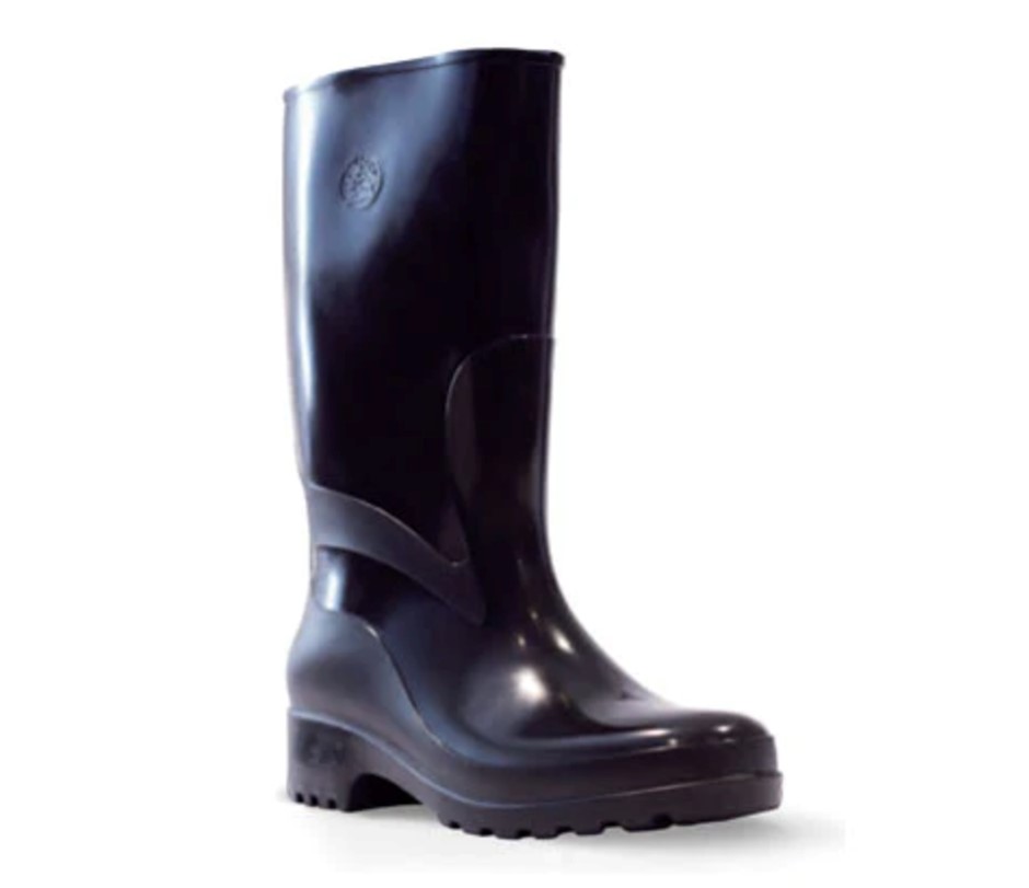 Bata Black Tall Gumboots, Adult sizes UK4/EUR37 x1, UK5/EUR38 x2, RRP $139