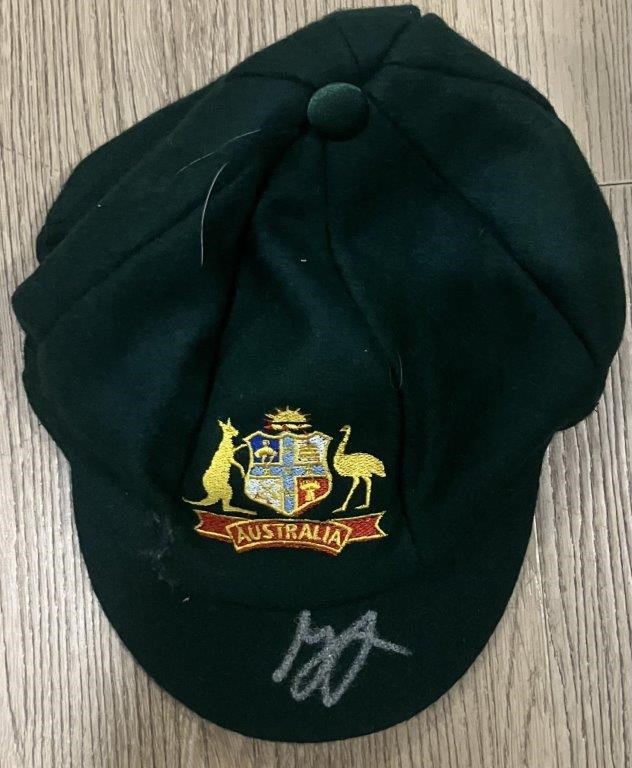 MARK WAUGH SIGNED AUSTRALIAN CRICKET CAP