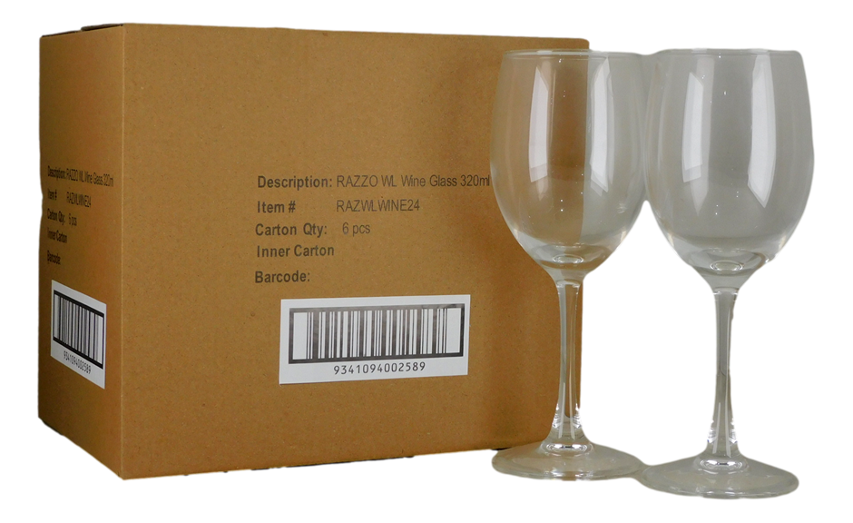 RAZZO WL Wine Glass 320mL (4x 6pk)