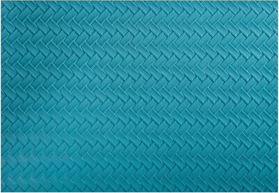 4 x MAXWELL & WILLIAMS Table Accents Leather Look Placemat 43x30cm Teal Pla