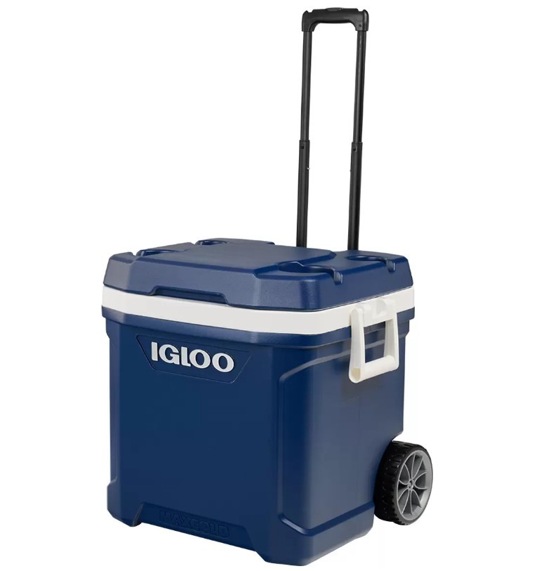 IGLOO Maxcold 58L Wheeled Cooler. NB: Has been used, not in original box, h