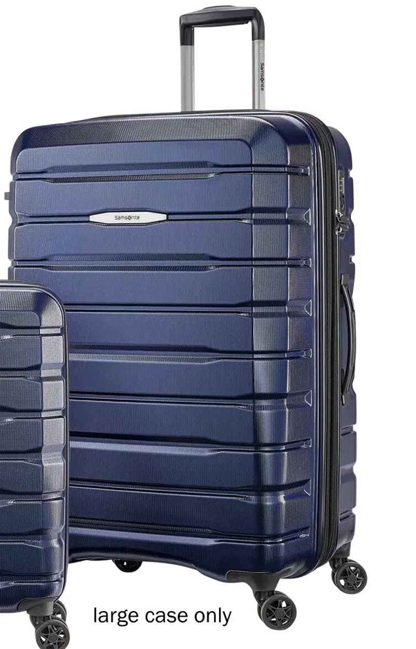 SAMSONITE Tech 3 Hard Case Suitcase, Large 75cm, Dark Blue. NB: Used, no bo