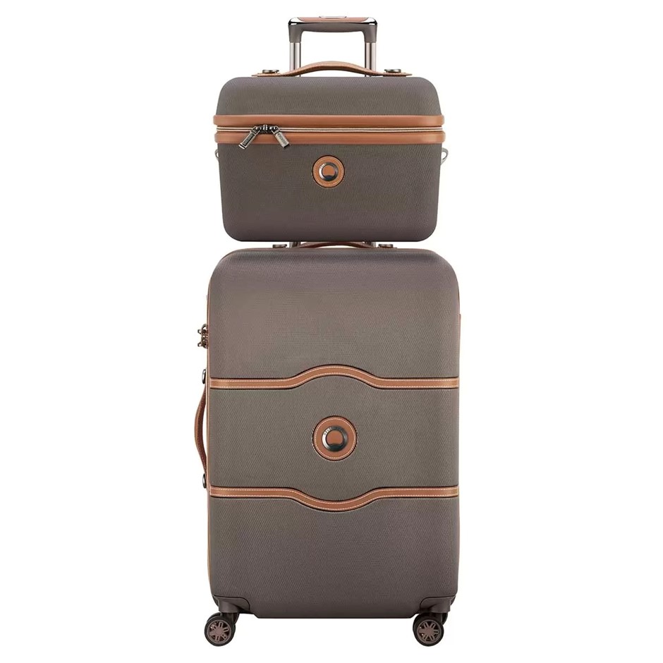 DELSEY Chatelet Air 1.0 Suitcase, Suitcase: 67cm, Brown. NB: Has been used,