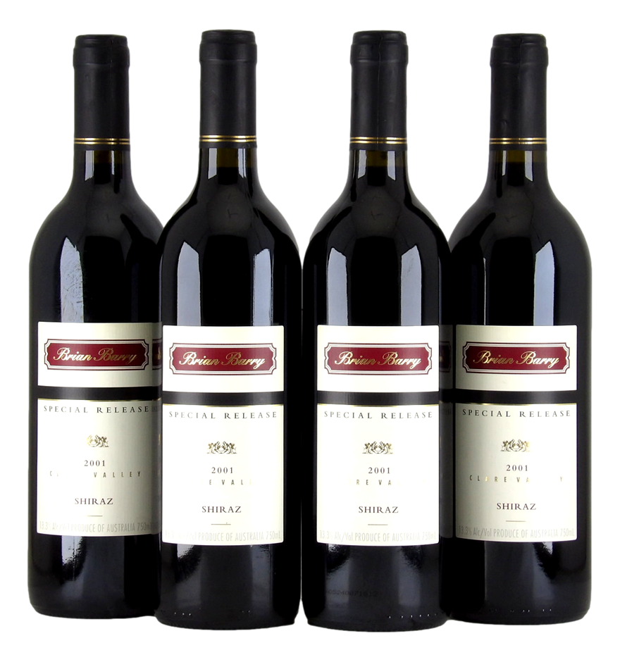 Brian Barry Special Release Shiraz 2001 (4x 750mL),