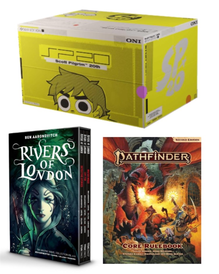 3 x Assorted Books: x1 Pathfinder Core Rulebook (P2), Hardcover. x1 Rivers