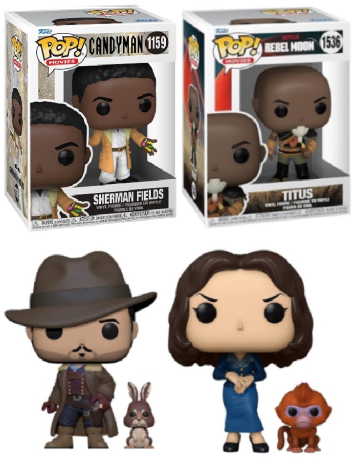 4 x Assorted Collectables: x1 FUNKO POP! His Dark Materials Lee With Hester