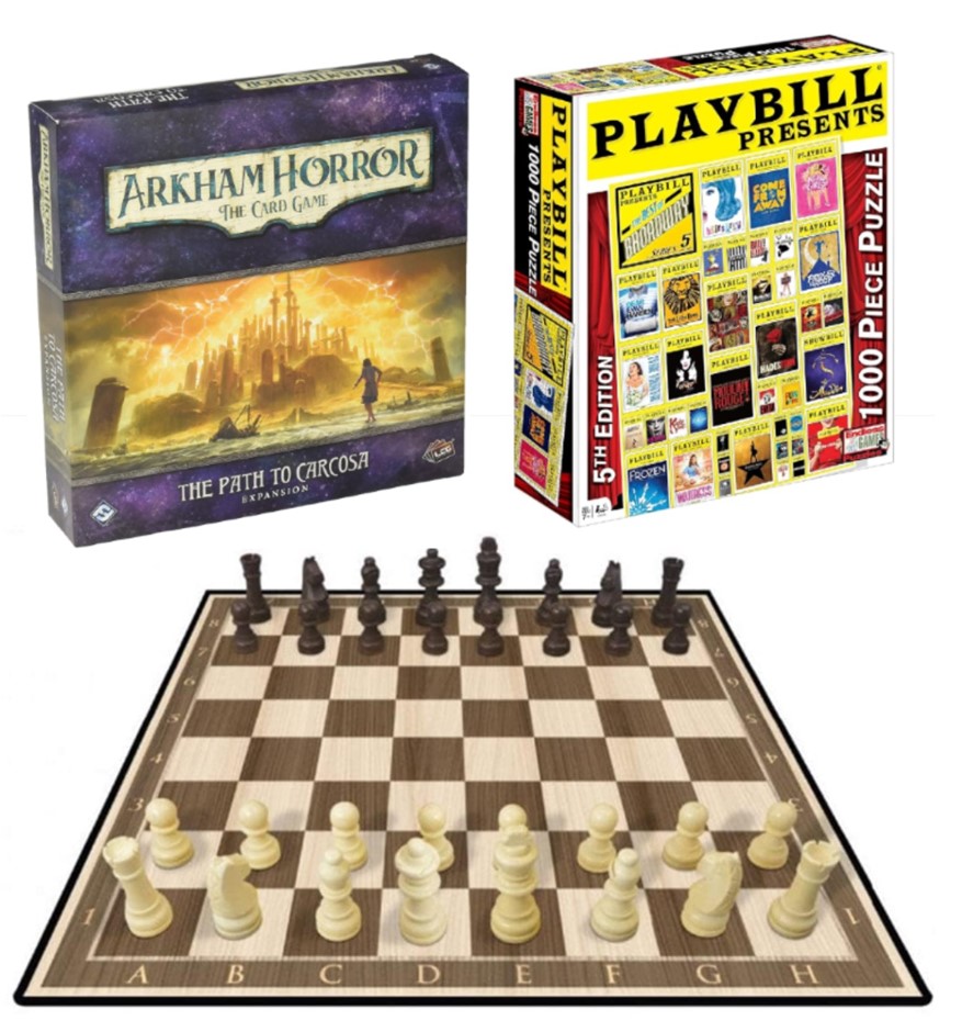 3 x Assorted Puzzles and Games: x1 ARKHAM HORROR The Card Game: The Path To