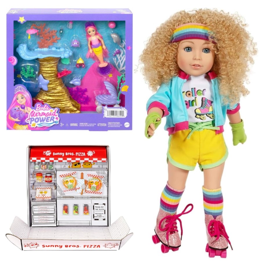 3 x Assorted Toys: x1 MGA's Miniverse Pizza Party, Not Edible, Ages 8+. x1