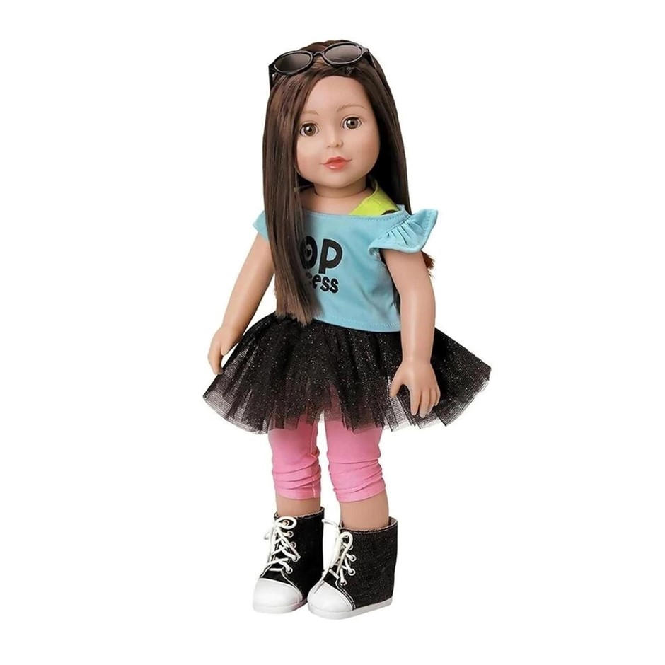 ADORA Realistic 18" 'EMMA' Doll, Soft, Huggable, Moveable Arms/Legs, Eyes O