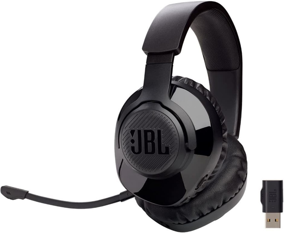 JBL Free Work from Home Wireless Over Ear Headset with Detachable MIC Black
