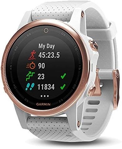 GARMIN Fenix 5S Sapphire, Multisport GPS Smartwatch/Fitness Band with Heart