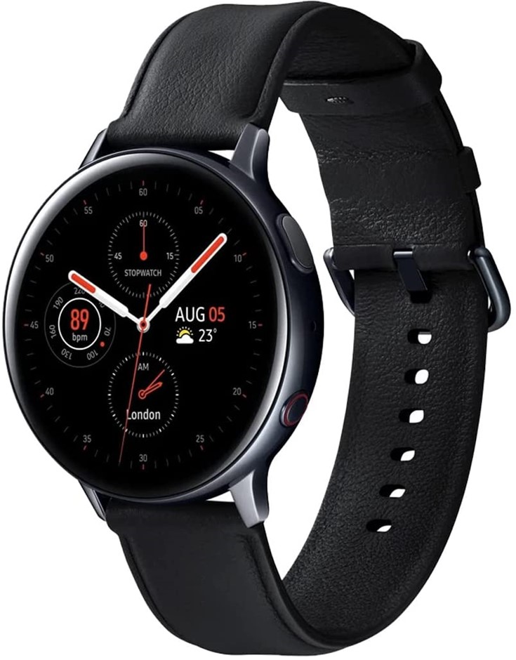 SAMSUNG Galaxy Watch Active2 44mm Stainless Steel LTE, Black. NB: Used. Not