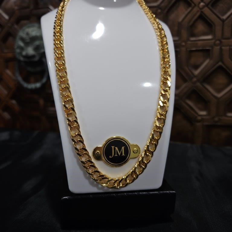 22K/Italy Solid Gold Filled Cuban Chain -(stamped 22K/Italy)