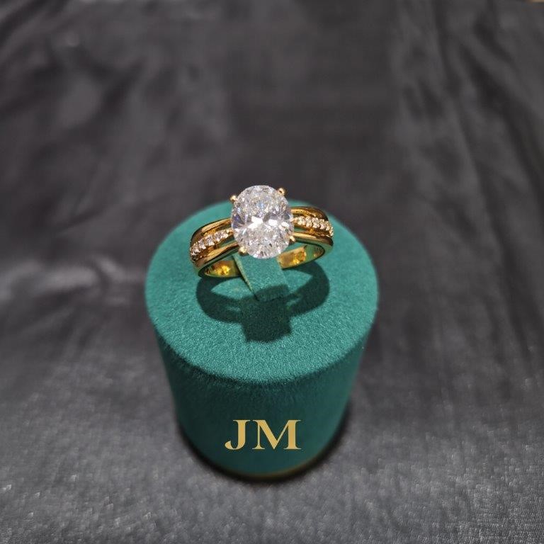 22K/Italy Solid Gold Filled Ring -(stamped 22K/Italy)-Warranty Quality-9 US