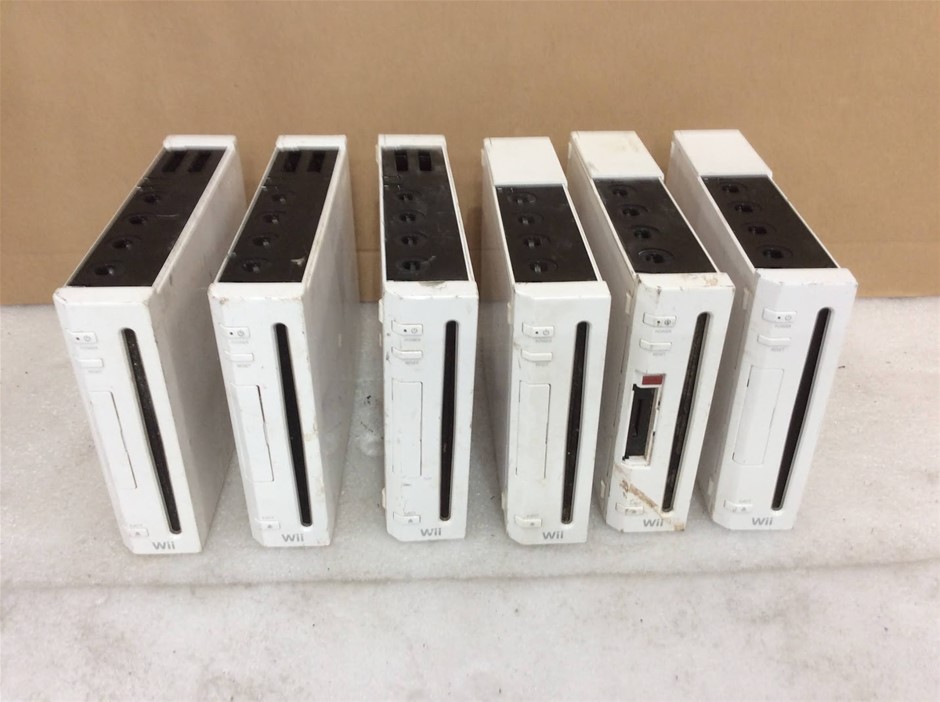Nintendo Wii RVL-001 Game Console (Lot of 6)