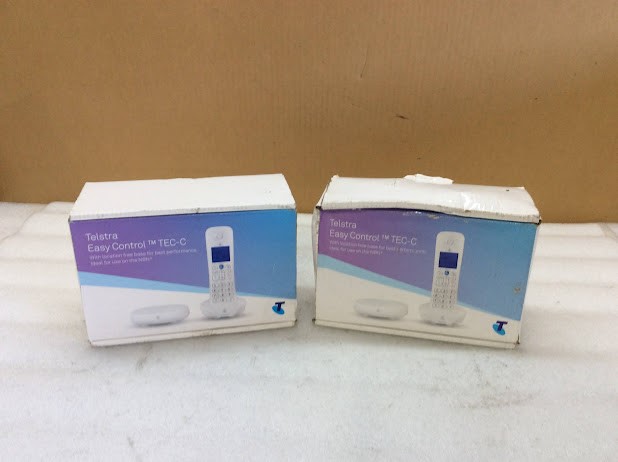 Telstra Easy Control TEC-C Cordless Phone New (Lot of 2)