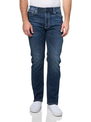 CALVIN KLEIN Men's Slim Straight Jean, Size 36x30, 70% Cotton, Luster (420)