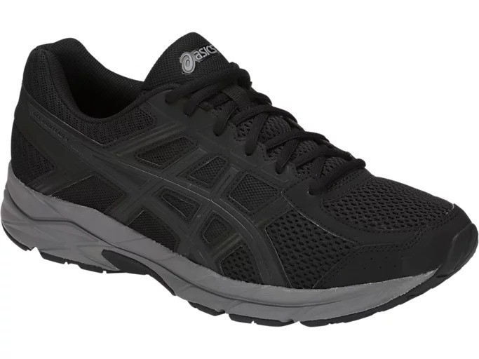 ASICSS Men's Gel-Contend 4 Shoes, Size US10 / EU44, Black/Dark Grey (002),