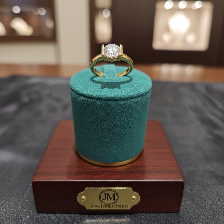 18K/ITALY Solid Yellow Gold Filled Ring -Quality Guarantee-10 US