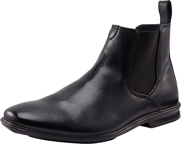 HUSH PUPPIES Men's Chelsea Leather Boot, Size US 9 / UK 8 / EU 42, Colour: