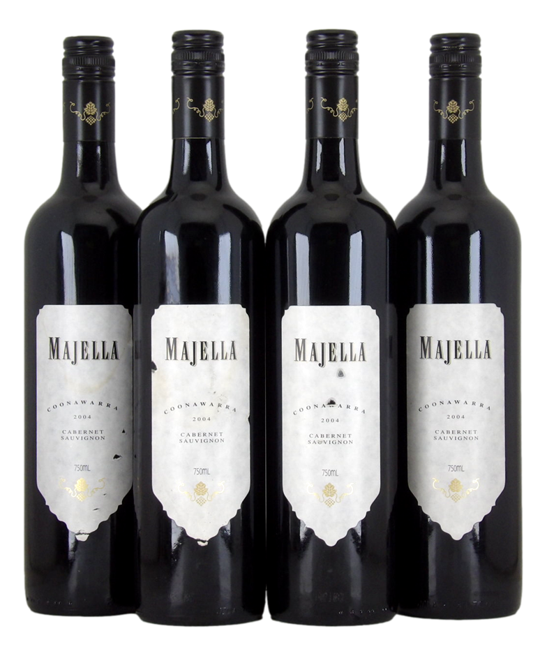 Majella Cabernet Sauvignon 2004 (4x 750mL), SA.
