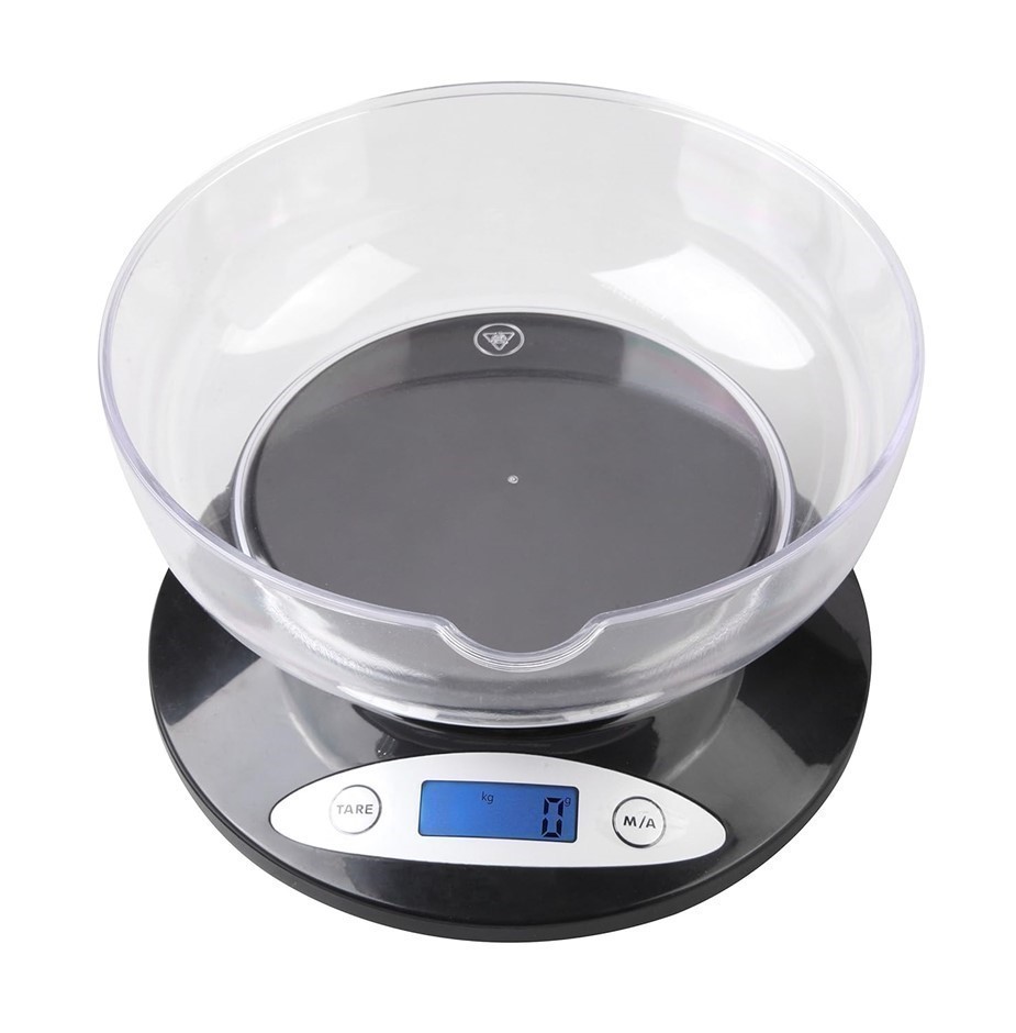 WEIGHMAX Electronic Kitchen Scale, 2kg (Black).