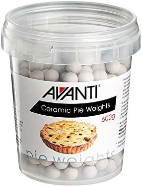AVANTI Ceramic Pie Weights in Plastic Tub 600 g, White. NB: Plastic tub has