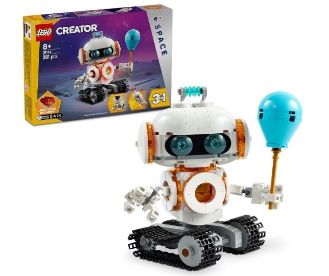 LEGO Creator 3in1 Space Robot Building Set 31164 Rebuilds into Robot, Dog o