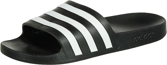 ADIDAS Adilette Comfort Slides, Size US12/UK12, Black/White/Black, F35543.