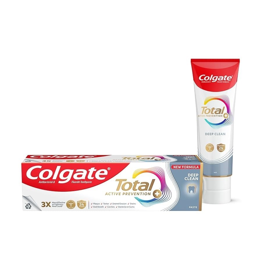 5 x COLGATE Total Active Prevention Deep Clean Toothpaste, 200g. NB: some h
