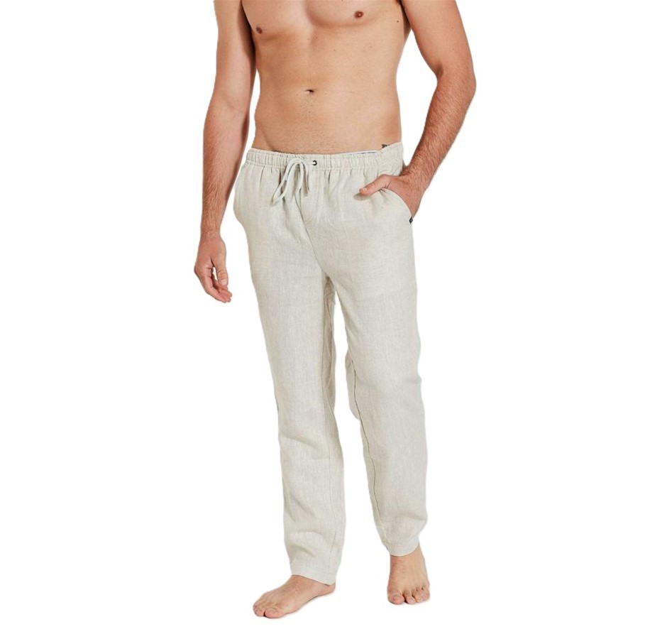 COAST Men's French Linen Pant, Size L, 100% Linen, Sand, 21CCC500. Buyers