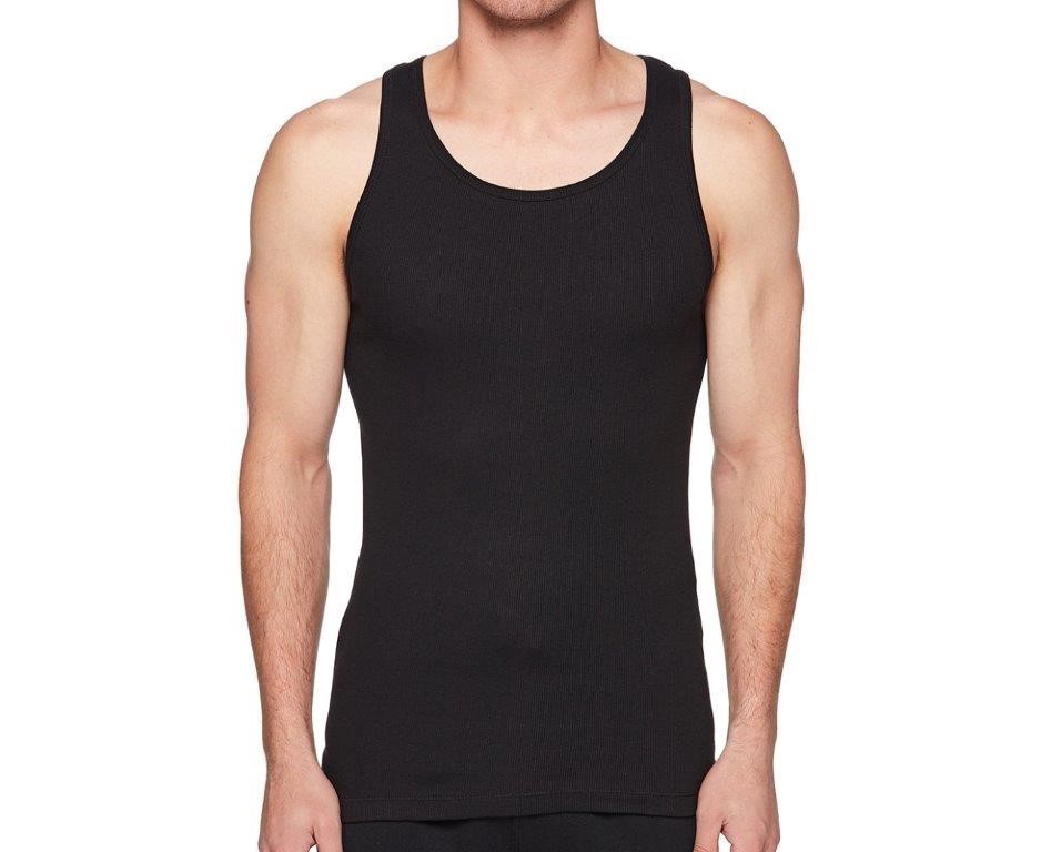 CALVIN KLEIN Men's 3pk Tank, Size M, 100% Cotton, Black (001), NP2207S. Bu