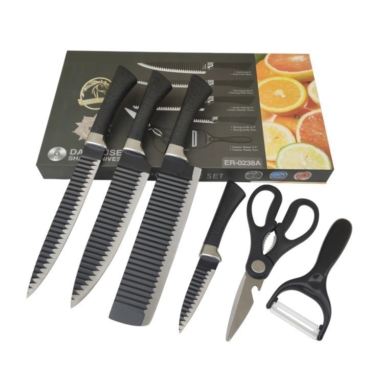 ZEPTER Professional High Quality Daily Use Sharp Knives 6 pcs Knife Set. B