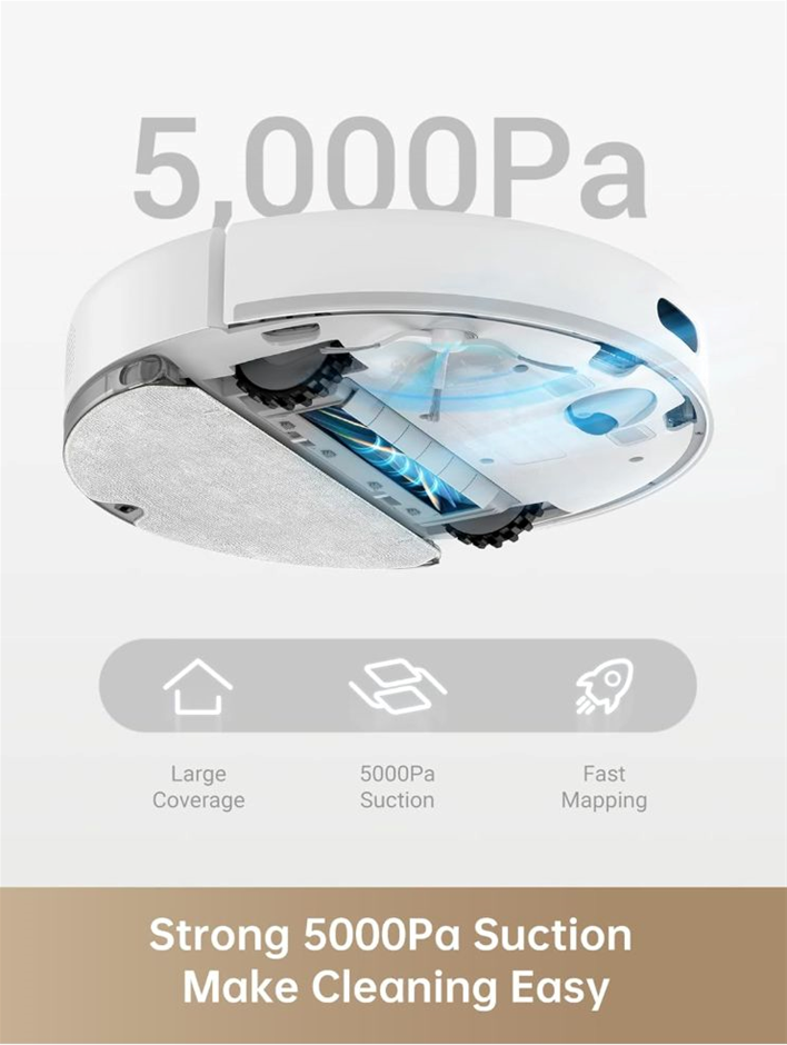 Dreame D10s Robot Vacuum Cleaner and Mop, 5000Pa Up to 280 Minutes Runtime