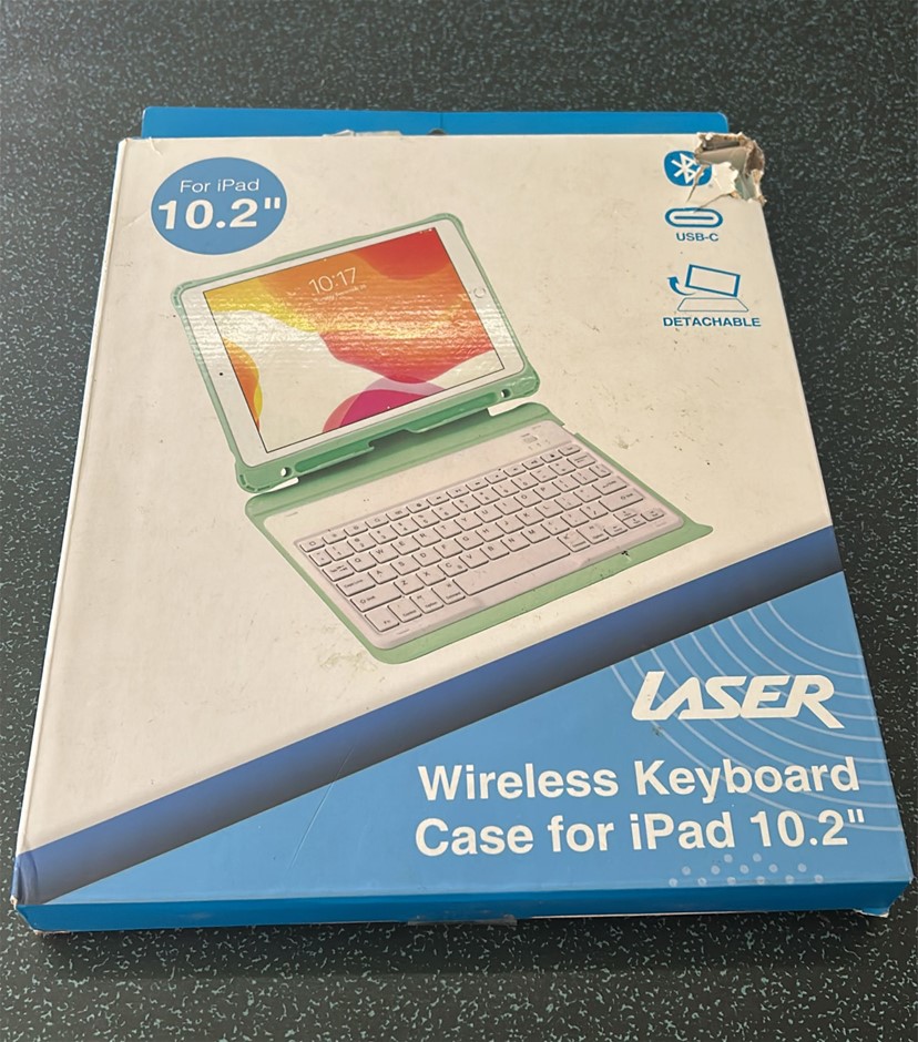 LASER Wireless Keyboard Case for iPad 10.2"