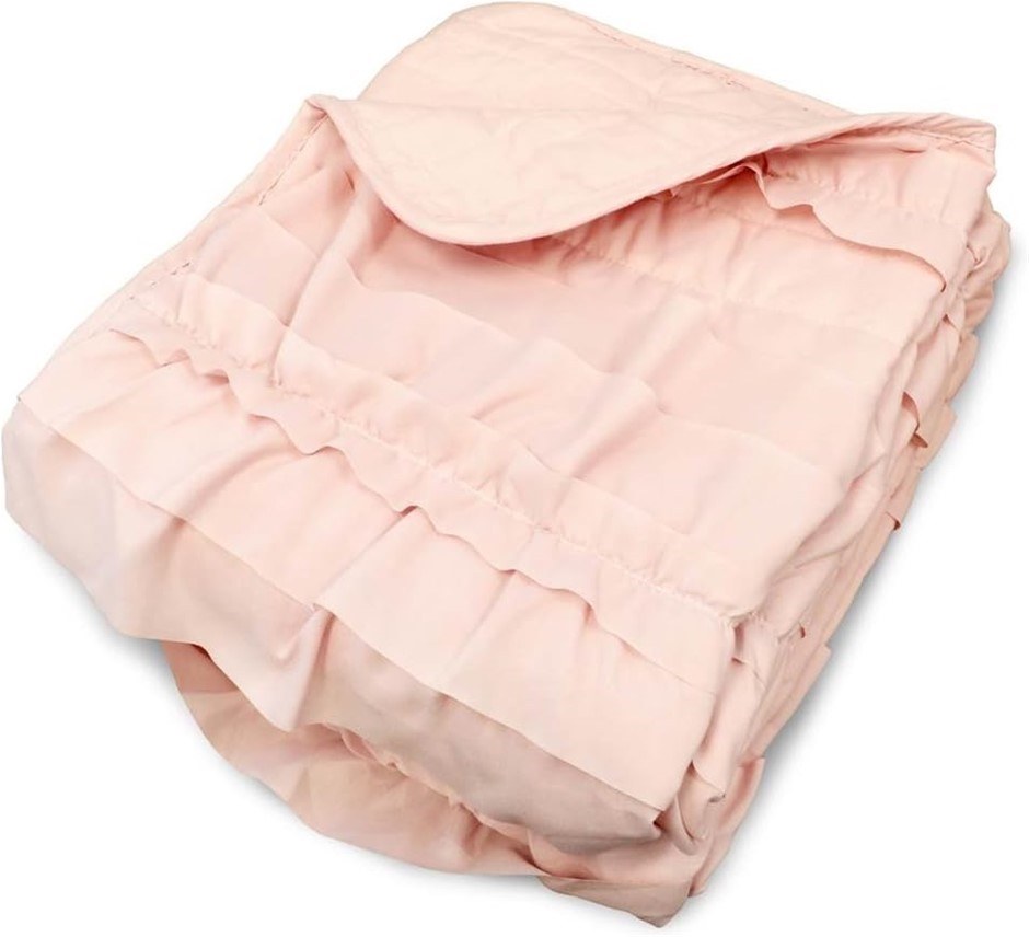 2 x LUSH DECOR 16T000207 Microfiber Quilted, 'Belle' Throw, 60" X 50", Pink