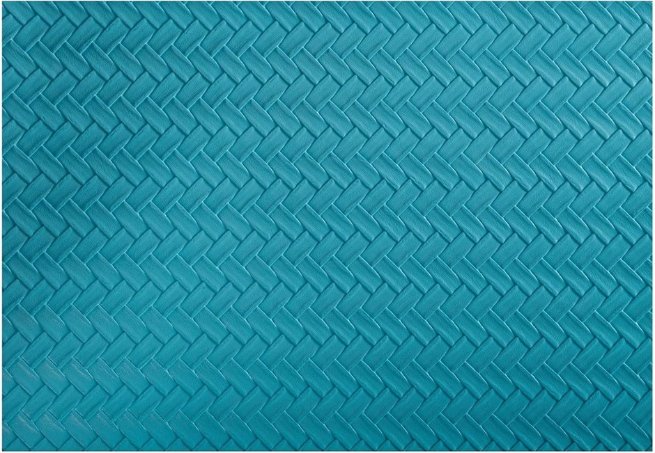 4 x MAXWELL & WILLIAMS Table Accents Leather Look Placemat 43x30cm Teal Pla