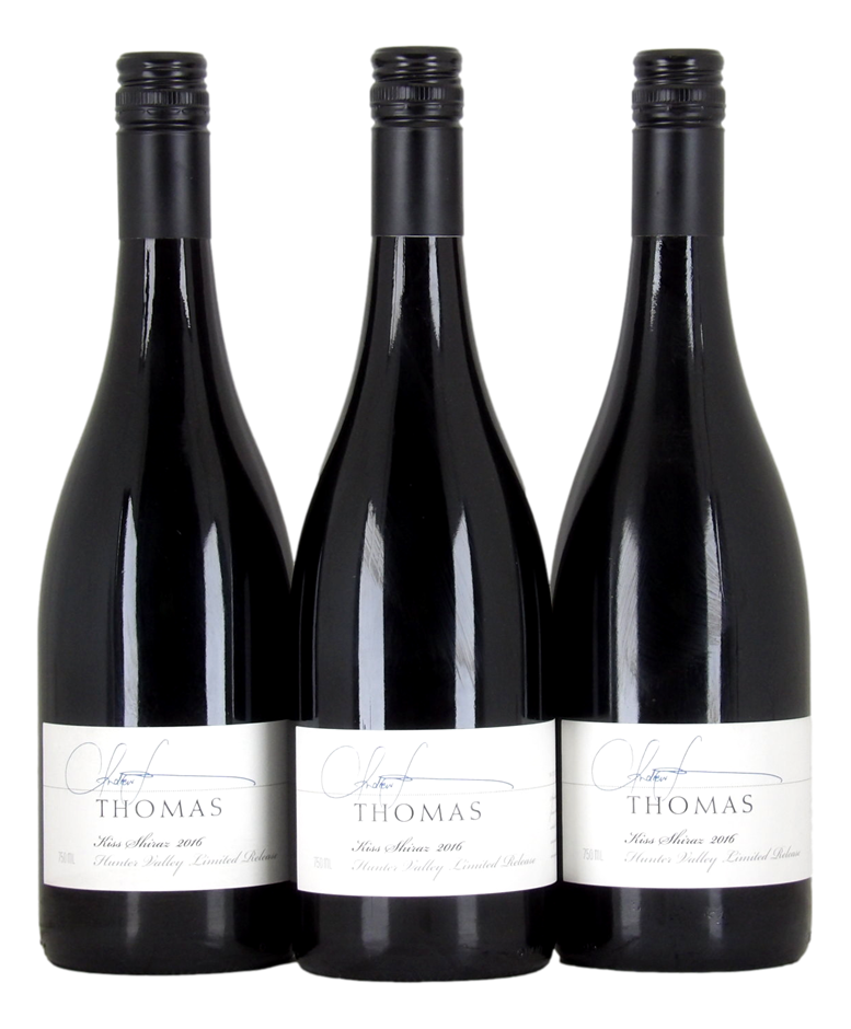 Thomas Kiss Shiraz 2016 (3x 750mL), Aus.