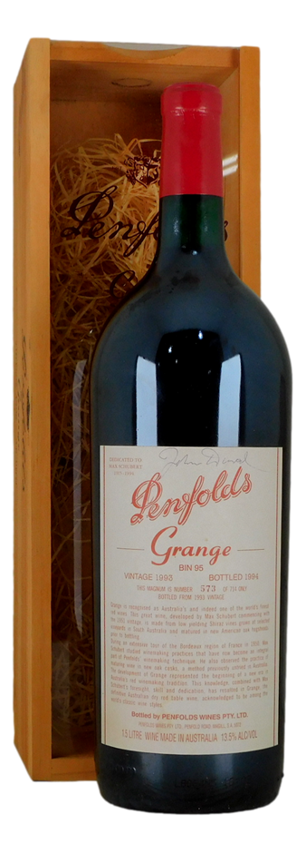Penfolds Bin 95 Grange 1993 Signed by John Duval (1x 1.5L Magnum)