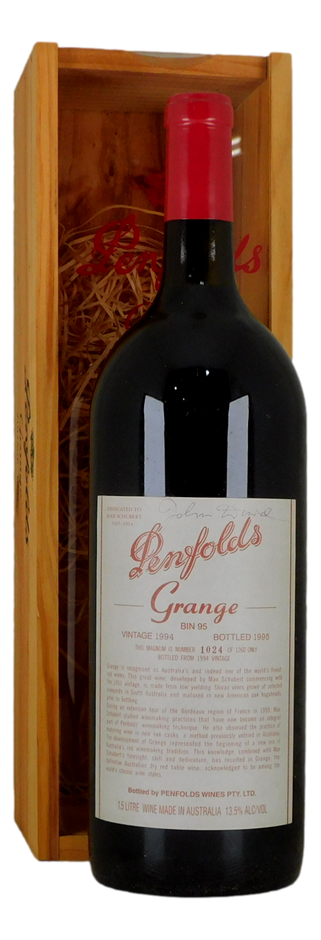 Penfolds Bin 95 Grange 1994 Signed by John Duval (1x 1.5L Magnum)