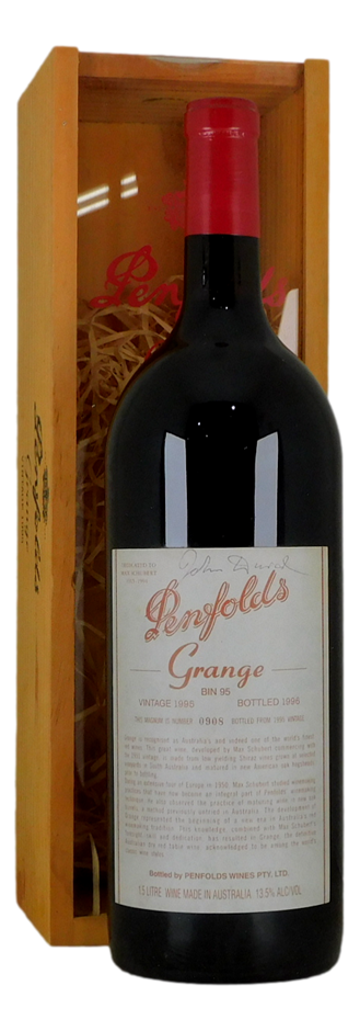 Penfolds Bin 95 Grange 1995 Signed by John Duval (1x 1.5L Magnum)