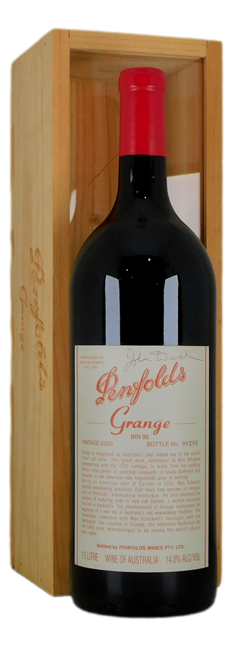 Penfolds Bin 95 Grange 2000 Signed by John Duval (1x 1.5L Magnum) SA.