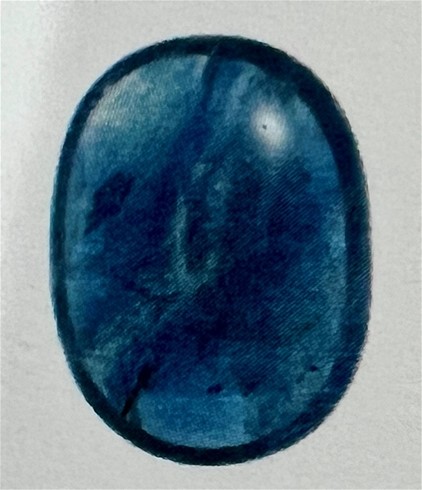 7.77 carat Blue Sapphire with Valuation $2486