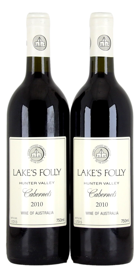 Lakes Folly Cabernets 2010 (2x 750mL), Hunter Valley