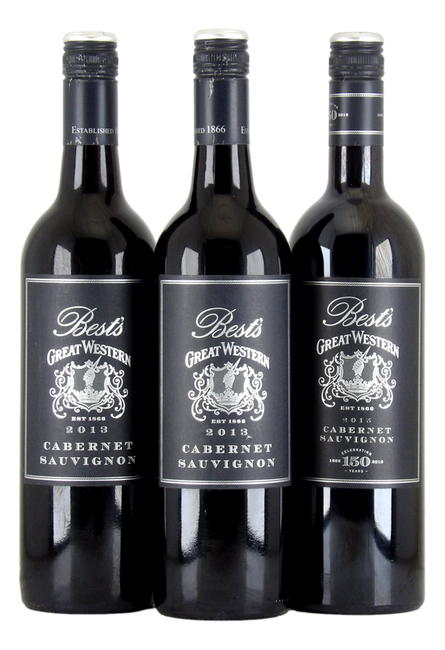 Bests Great Western Cab Sav 2013 (3x 750mL).