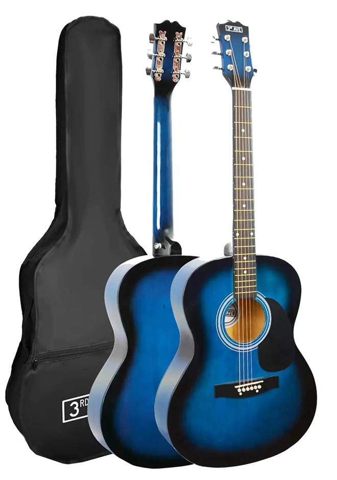 3rd Avenue Acoustic Guitar Premium Pack Blueburst NM-STX10ABBPK2