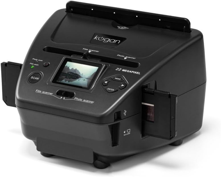 KOGAN 22MP Photo and Film Scanner, Black  Buyers Note - Discount Freight Ra