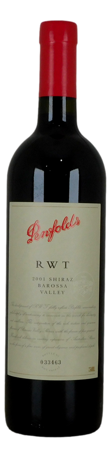 Penfolds RWT Shiraz 2001 (1x 750mL), Barossa.